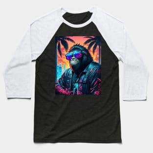 Trendy gorilla wearing sunglasses in miami beach Baseball T-Shirt